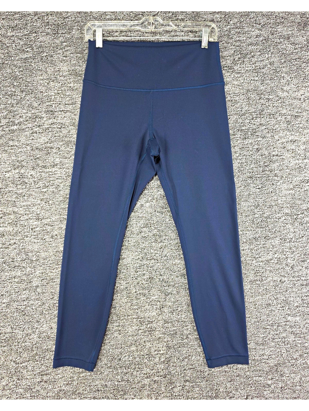 lululemon athletica Blue Solid Ankle Leggings Women’s 10 25in Stretch Yoga